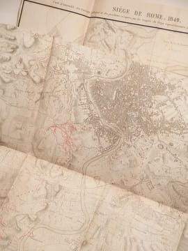 Siège de Rome en 1849. Journal des opérations d'artillerie et du génie, publié avec l'autorisation du Ministère de la Guerre.. undefined