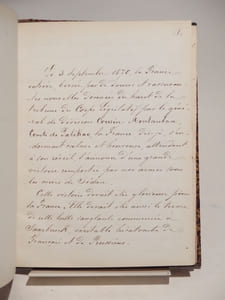 MANUSCRIT : Les deux dernières journées du Second Empire à la préfecture des Bouches-du-Rhône.