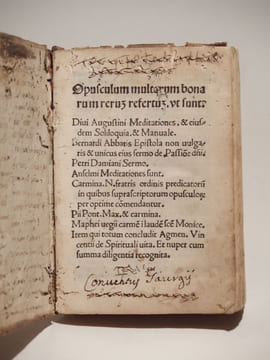 Opusculum multarum bonarum refertum ut sunt. Divi Augustini Meditationes [...]. AUGUSTIN (Saint), 
