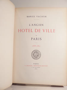 Hotel de Ville de Paris 1533 - 1871