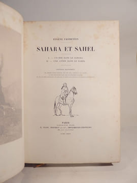 Sahara et Sahel : Un été dans le Sahara, Une année dans le Sahel.. FROMENTIN (Eugène)