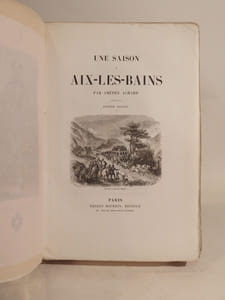 Une saison à Aix-les-Bains par Amédée Achard, illustrée par Augène Ginain.