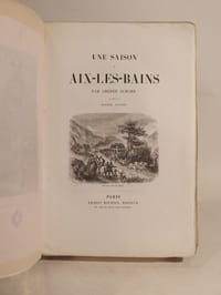 Une saison à Aix-les-Bains par Amédée Achard, illustrée par Augène Ginain.