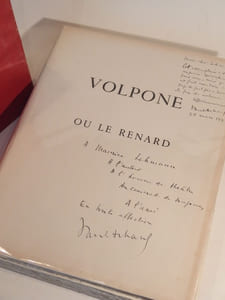 Volpone ou le Renard, de Ben Jonson. Adaptation en 9 tableaux de Paul Achard. Cuivres gravés par Jean Mohler.