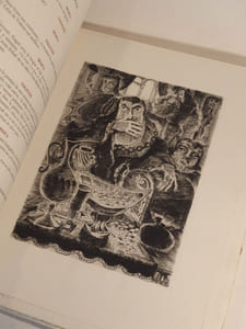 Volpone ou le Renard, de Ben Jonson. Adaptation en 9 tableaux de Paul Achard. Cuivres gravés par Jean Mohler.