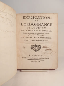 Explication de l'ordonnance de Louis XV, Roi de France et de Navarre, donné au Camp de la Commanderie du Vieux Jonc, au mois d'août 1747, concernant ...