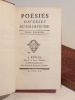 Poésies diverses du Roi de Prusse.. FREDERIC II