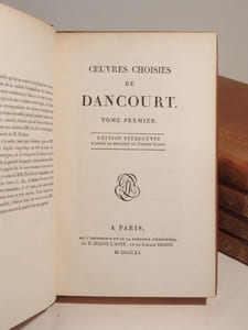 Oeuvres choisies de Dancourt