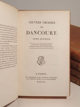 Oeuvres choisies de Dancourt. DANCOURT