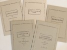 5 volumes de la collection "Les Astéronymes" : 1) Document hermétique, avec une présentation attribuée à Jean Ferry, S. ; 2) Sophocle, Antigone, ...