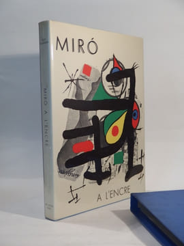Miro à l'encre : dessin, gravure sur cuivre, lithographie, gravure sur bois, livre, affiche. Texte par Yvon Tallandier.. MIRO, TAILLANDIER (Yvon)