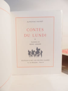 Contes du Lundi. Illustrations de Henry Lemarié.