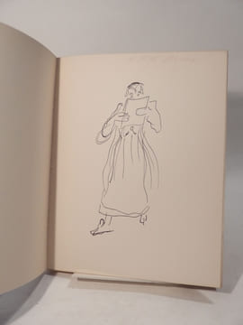 Souvenirs du Vieux-Colombier. 55 dessins originaux précédés d'un texte de Jules Romains.. MAHN (Berthold), ROMAINS (Jules), WARNOD (André)