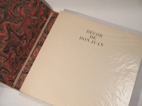 Décor de Don Juan. Essai de Pierre Jean Jouve avec illustration par les décors et costumes de A. M. Cassandre pour le Don Giovanni de W. A. Mozart.. ...