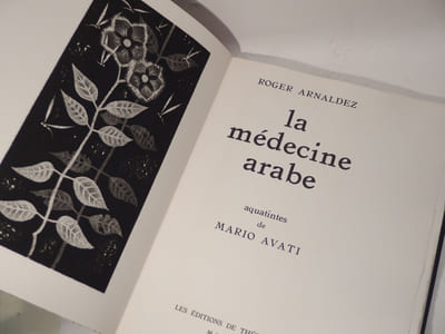 La médecine arabe. Aquatintes de Mario Avati.