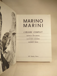 Marino Marini : l'oeuvre complet.