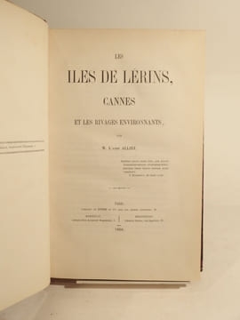 Les Iles de Lérins, Cannes et les rivages environnants.. ALLIEZ (Abbé)