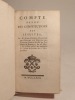Compte rendu des Constitutions des Jésuites.. RIPERT DE MONCLAR (Jean-Pierre-François de)