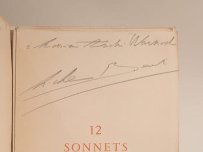 12 sonnets de Ronsard, ornés de burins sur cuivre par Michel Béret.