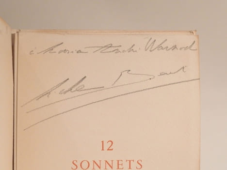 12 sonnets de Ronsard, ornés de burins sur cuivre par Michel Béret.. RONSARD, BERET (Michel)