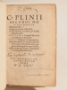 C. Plinii Secundi novocomensis. Epistolarum libri X. Panegyricus Traiano Caesari dictus. De Uiris illustribus in re militari, & in administranda ...