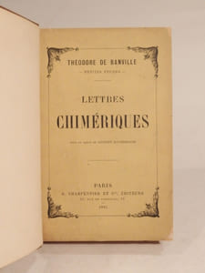 Lettres chimériques. Avec un dessin de Geroges Rochegrosse.