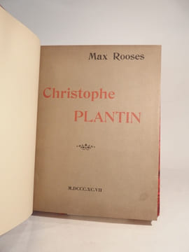 Christophe Plantin, imprimeur anversois. Deuxième édition.. ROOSES (Max), PLANTIN