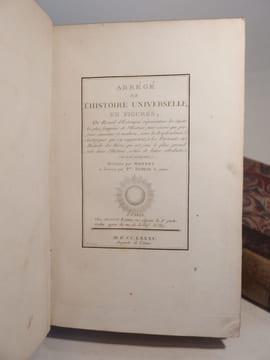 Abrégé de l'histoire universelle en figures, ou Recueil d'estampes représentans les sujets les plus frappans de l'histoire, tant sacrée que profane, ...