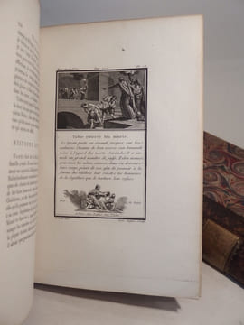 Abrégé de l'histoire universelle en figures, ou Recueil d'estampes représentans les sujets les plus frappans de l'histoire, tant sacrée que profane, ...
