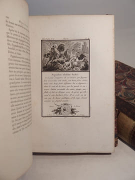 Abrégé de l'histoire universelle en figures, ou Recueil d'estampes représentans les sujets les plus frappans de l'histoire, tant sacrée que profane, ...