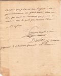 Lettre autographe signée à Mr Duc.... Charles Pinot Duclos - Philosophe - Se...