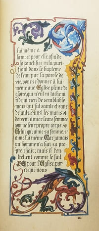 La sainte messe.