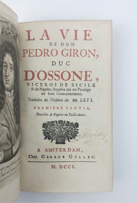 La Vie de Don Pedro Giron, duc d'Ossone.