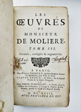 Les Oeuvres.. MOLIÈRE (Jean Baptiste Poquelin, dit).
