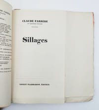 Sillages. 