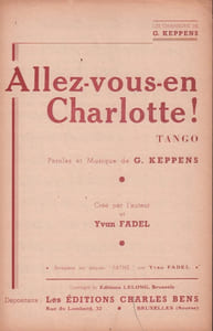 Partition de la chanson : Allez-vous en Charlotte !
