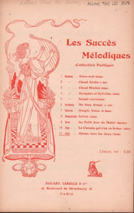 Partition de la chanson : Allons tous les deux