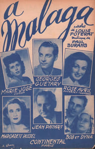 Partition de la chanson : A Malaga        
