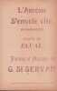 Partition de la chanson : Amour s'envole vite (L')       Romance . Elval - Saint-Servan G. - Saint-Servan G.