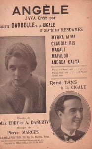 Partition de la chanson : Angèle Cigale (La)