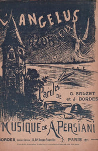 Partition de la chanson : Angélus glorieux (L')     Adhésif intérieur   