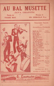 Partition de la chanson : Au bal de musette