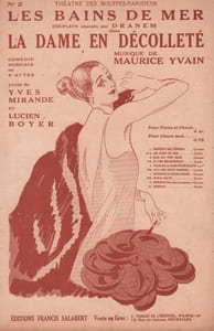 Partition de la chanson : Bains de mer (Les) Dame en décolleté (La) Théâtre des Bouffes Parisiens