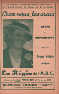 Partition de la chanson : Chez nous, les vrais        