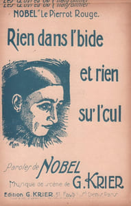 Partition de la chanson : Rien dans l'bide et rien su' l' cul     Sans accompagnement musical  Scène 