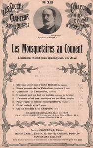 Partition de la chanson : Amour n'est pas quoiqu'on en dise ( L') Mousquetaires au Couvent (Les)