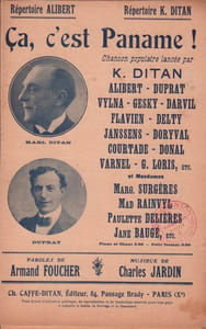 Partition de la chanson : ça, c'est Paname !
