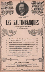 Partition de la chanson : C'est la première fois ( Je n'ai que dix sept ans )