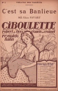 Partition de la chanson : C'est sa Banlieue Théâtre des Variétés