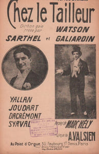 Partition de la chanson : Chez le tailleur